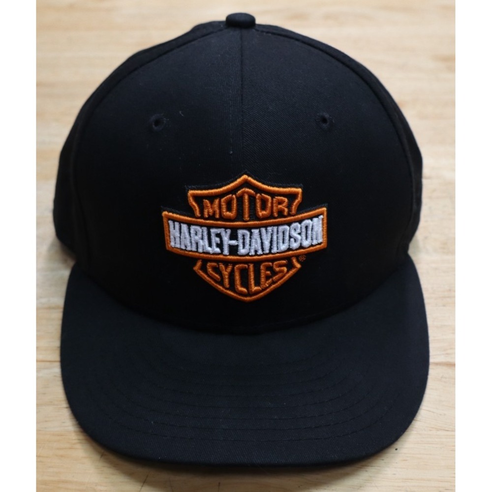 Harley-Davidson Black New Era 59FIFTY Fitted Hat Cap Size 7 1/2 XL Cotton
